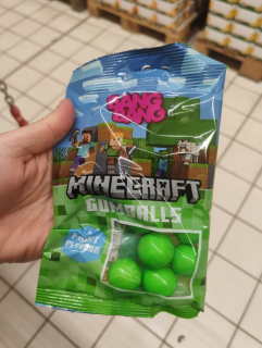 žvýkačky minecraft, bal