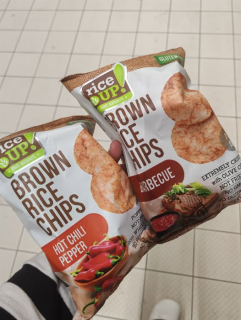 Rýžové chipsy, barbecue