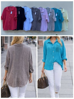 mušelínová košile vzor moka, cca 38-46