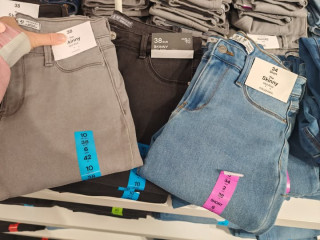 streč skinny rifle černé, 42